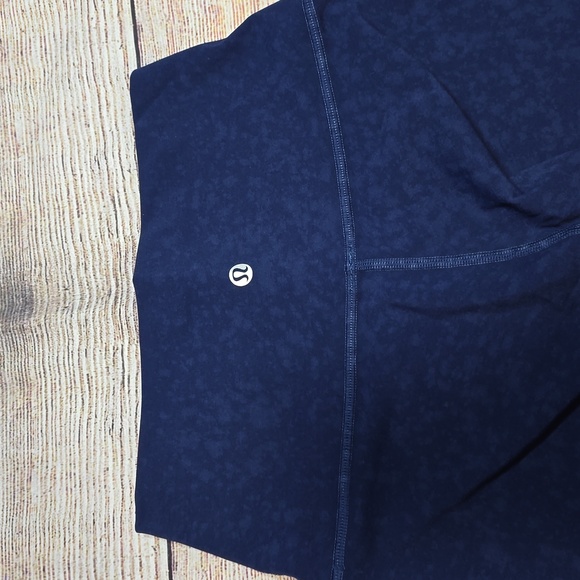 Lululemon Wunder Under Crop High-Rise *Spray 21"Indigo Spray Mineral Blue - Picture 5 of 6